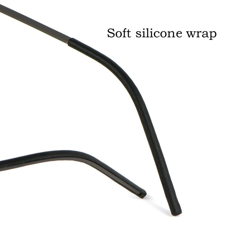 Yimaruili Unisex Full Rim Square Nylon Titanium Screwless Eyeglasses 6544ND Full Rim Yimaruili Eyeglasses
