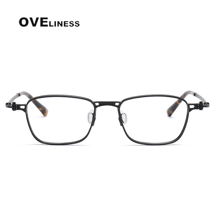 Oveliness Unisex Full Rim Square Titanium Eyeglasses 5890 Full Rim Oveliness
