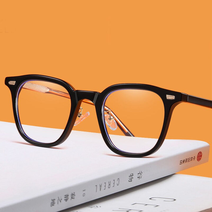 Zirosat Women's Full Rim Tr 90 Square Frame Eyeglasses B1811 Full Rim Zirosat