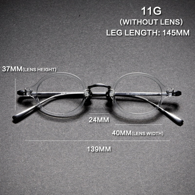Gatenac Unisex Full Rim Round Tr 90 Titanium Eyeglasses Gxyj969 Full Rim Gatenac