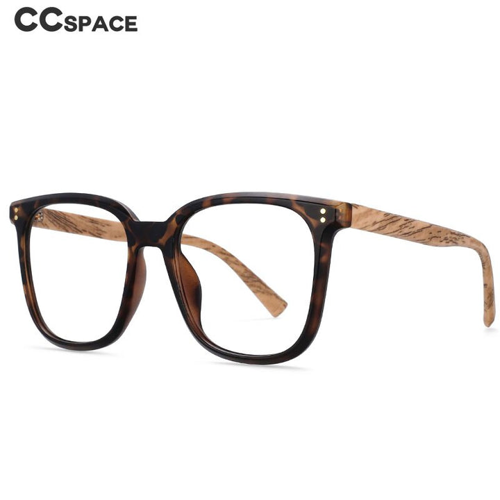 CCspace Unisex Full Rim Square Tr 90 Titanium Frame Eyeglasses 54169 Full Rim CCspace