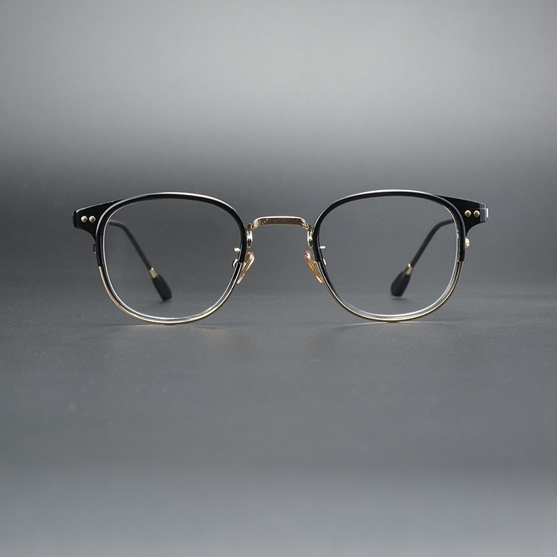 Cubojue Unisex Full Rim Square Black Alloy Hyperopic Reading Glasses Reading Glasses Cubojue