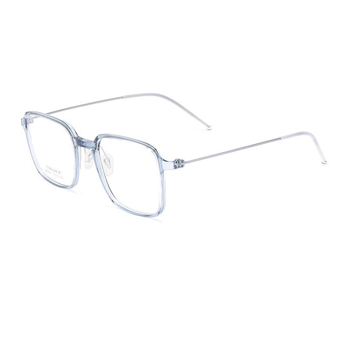 Hotony Unisex Full Rim Square Tr 90 Eyeglasses 5824m Full Rim Hotony blue