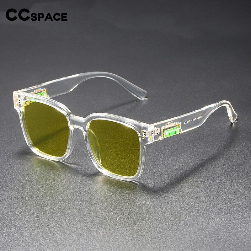 CCspace Unisex Full Rim Square Polarized Tr 90 Titanium Sunglasses 55364 Sunglasses CCspace