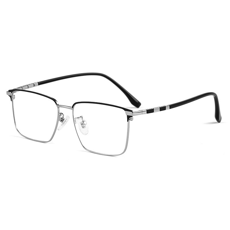 Hotochki Men's Full Rim Square Tr 90 Titanium Frame Eyeglasses T8631t Full Rim Hotochki