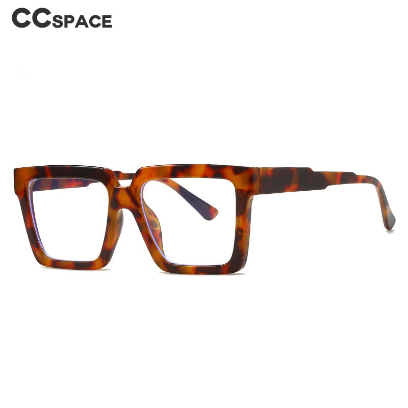 CCspace Unisex Full Rim Square Tr 90 Eyeglasses 55830 Full Rim CCspace