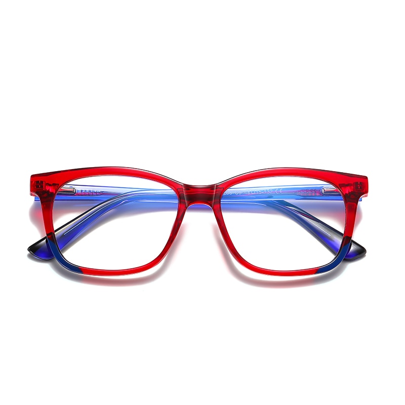 Zirosat Children's Unisex Full Rim Square Tr 90 + Cp Eyeglasses 20206 Full Rim Zirosat C5