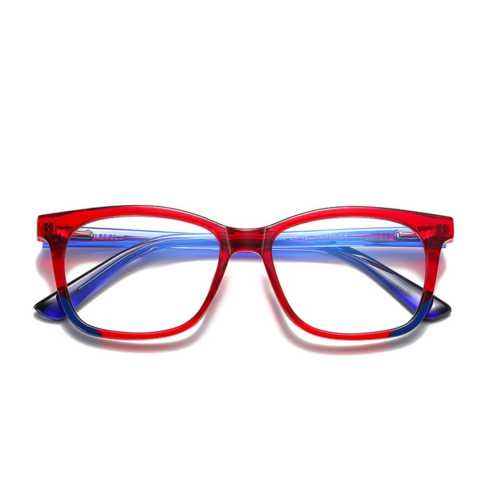 Zirosat Children's Unisex Full Rim Square Tr 90 + Cp Eyeglasses 20206 Full Rim Zirosat C5