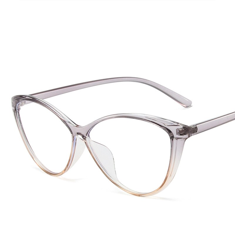 CCspace Unisex Full Rim Cat Eye Tr 90 Eyeglasses 55533 Full Rim CCspace China Purple