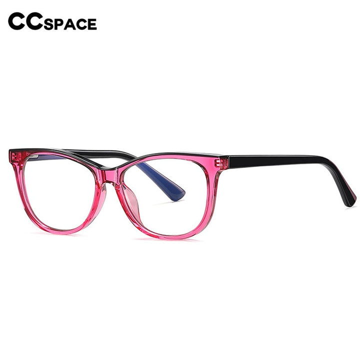 CCspace Youth's Unisex Full Rim Square Tr 90 Titanium Eyeglasses 54524 Full Rim CCspace
