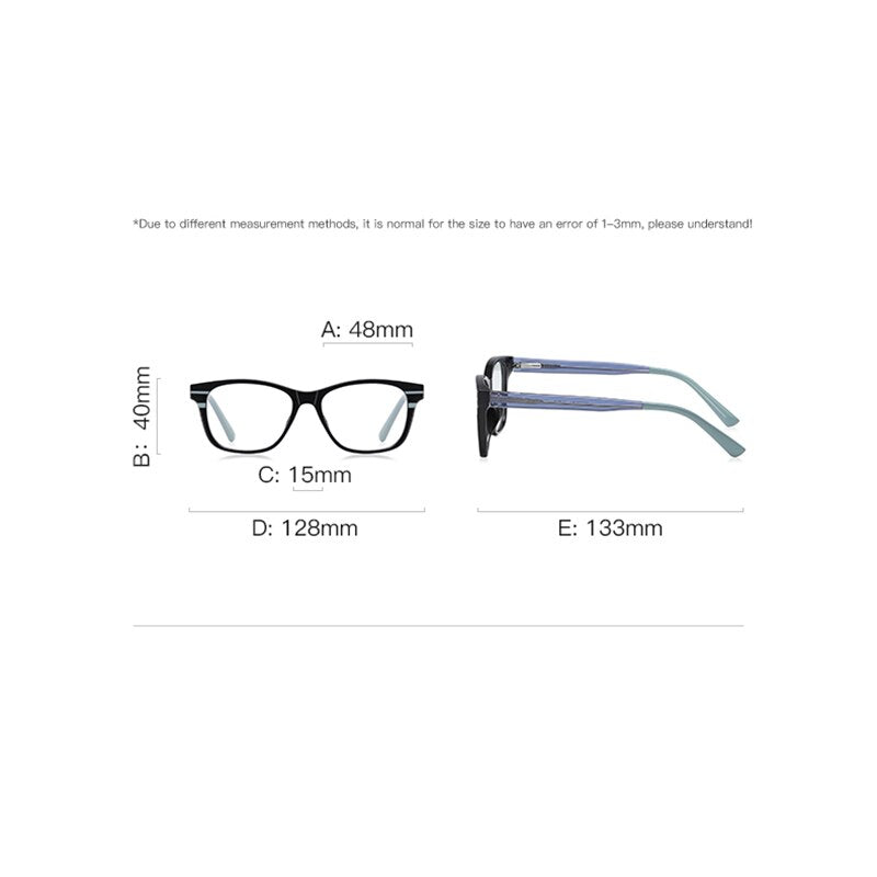 Zirosat Children's Unisex Full Rim Square Tr 90 + Cp Eyeglasses 20211 Full Rim Zirosat