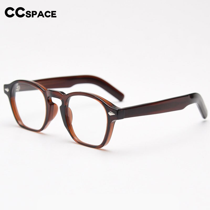 CCspace Unisex Full Rim Square Tr 90 Acetate Eyeglasses 54998 Full Rim CCspace