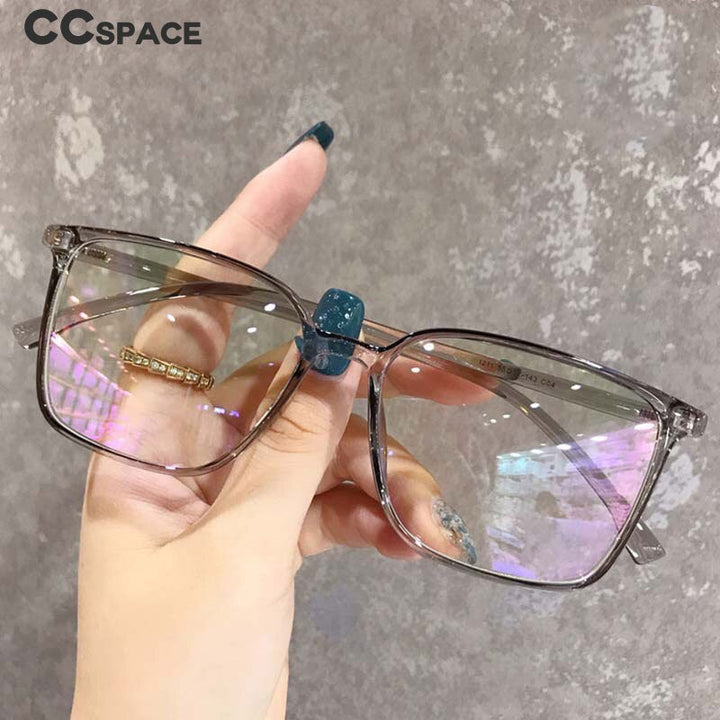 CCspace Unisex Full Rim Square Tr 90 Eyeglasses 53343 Full Rim CCspace