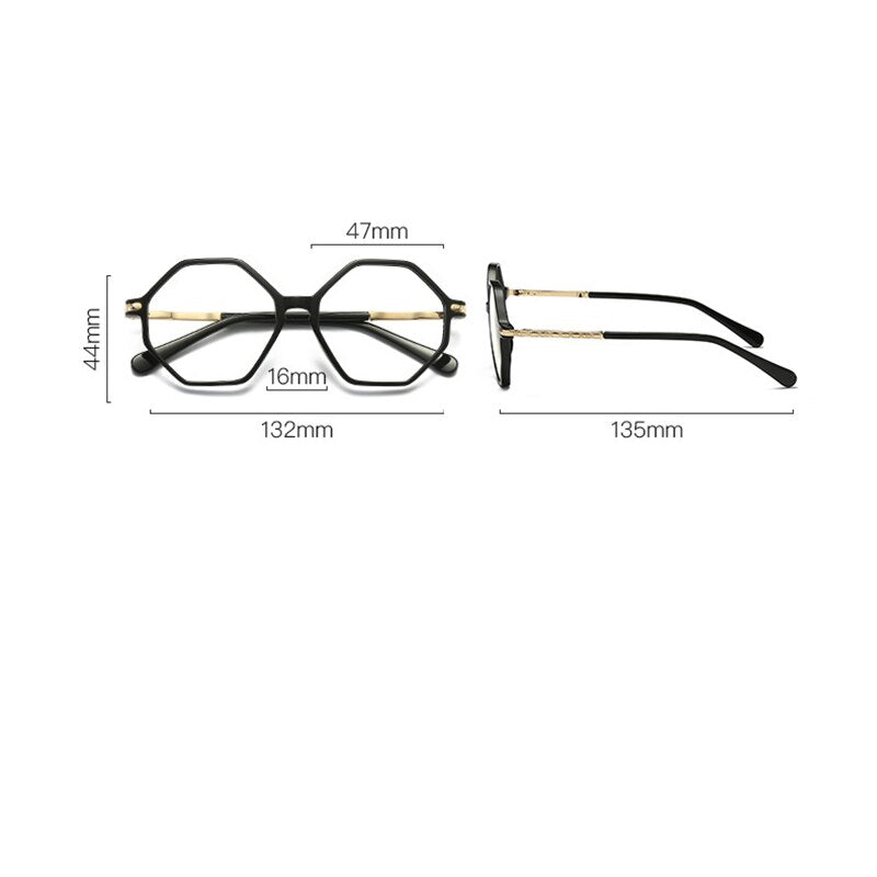 Zirosat Children's Unisex Full Rim Polygon Round Tr 90 Alloy Eyeglasses 20202 Full Rim Zirosat