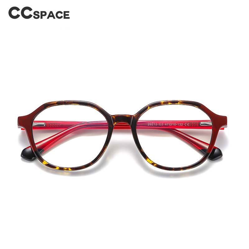 CCspace Children's Unisex Full Rim Square Round Tr 90 Titanium Frame Eyeglasses 54572 Full Rim CCspace