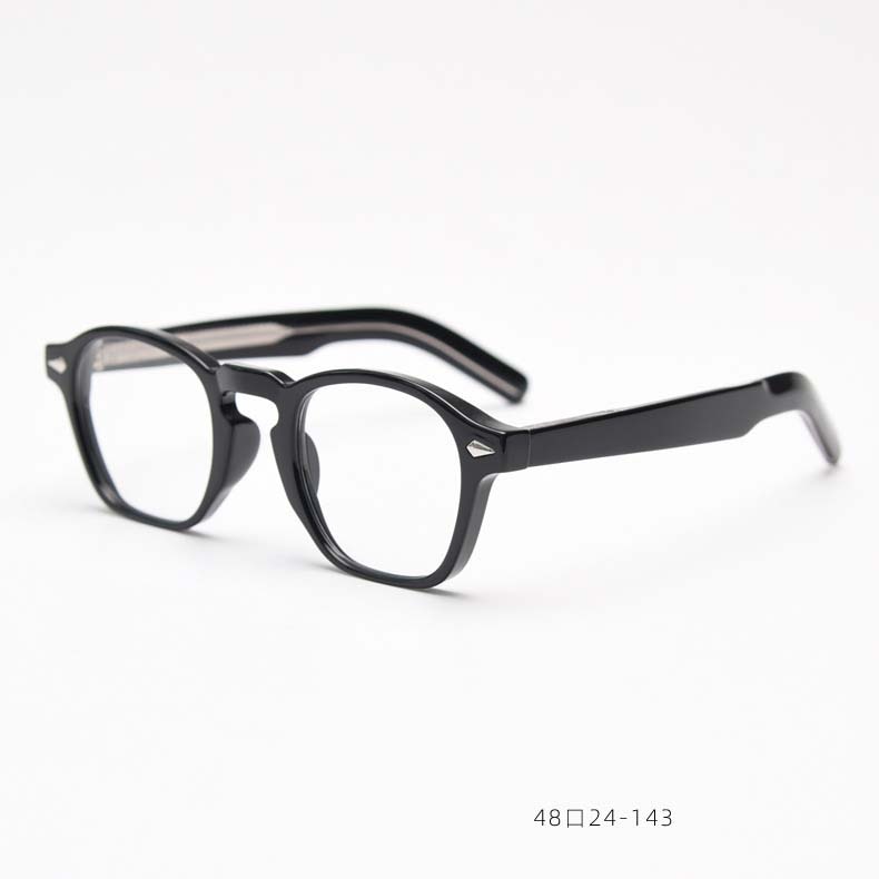 CCspace Unisex Full Rim Square Tr 90 Acetate Eyeglasses 54998 Full Rim CCspace Black China