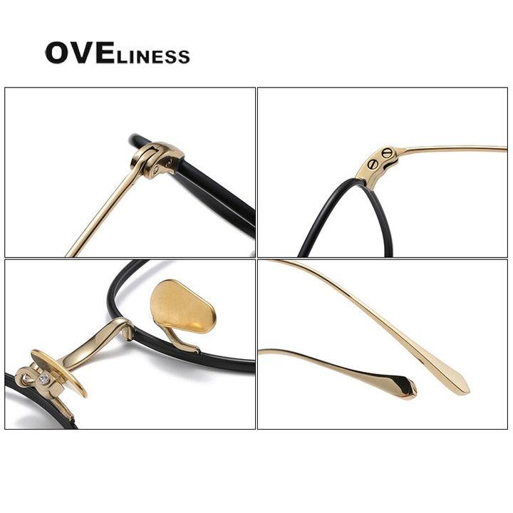 Oveliness Unisex Full Rim Square Titanium Eyeglasses Gws199 Full Rim Oveliness