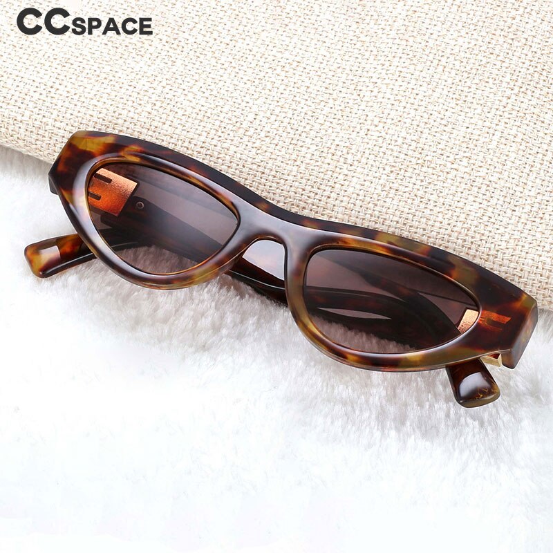 CCspace Women's Full Rim Cat Eye Resin Frame Sunglasses 54473 Sunglasses CCspace Sunglasses