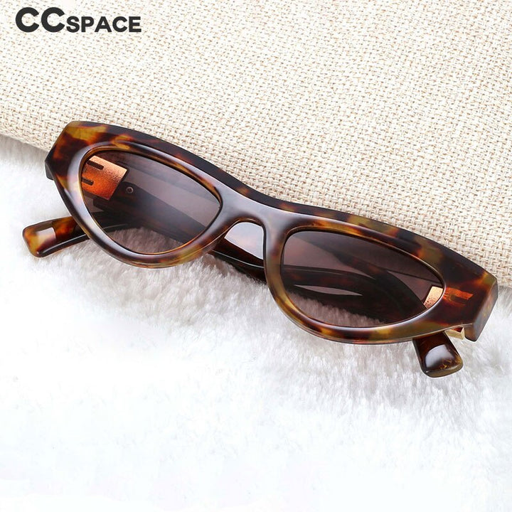 CCspace Women's Full Rim Cat Eye Resin Frame Sunglasses 54473 Sunglasses CCspace Sunglasses