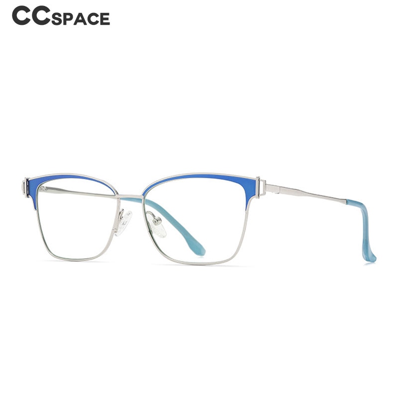 CCspace Women's Full Rim Square Acetate Alloy Eyeglasses 55605 Full Rim CCspace