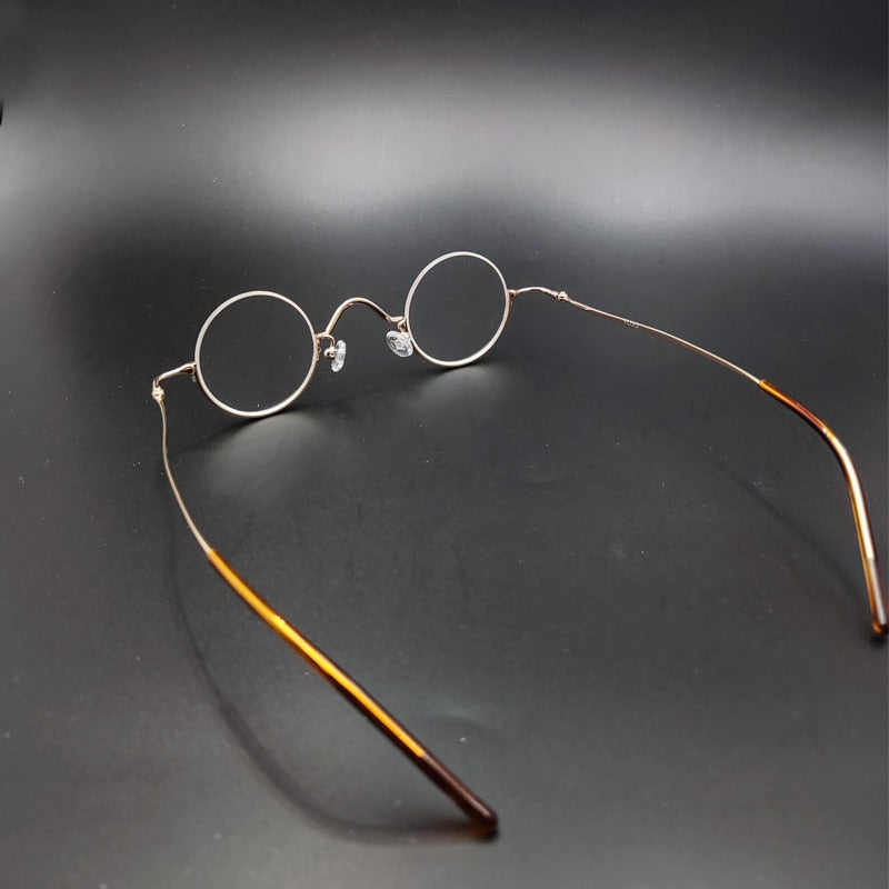 Yujo Unisex Semi Rim Round 35mm Alloy Anti blue Light Reading Glasses Reading Glasses Yujo