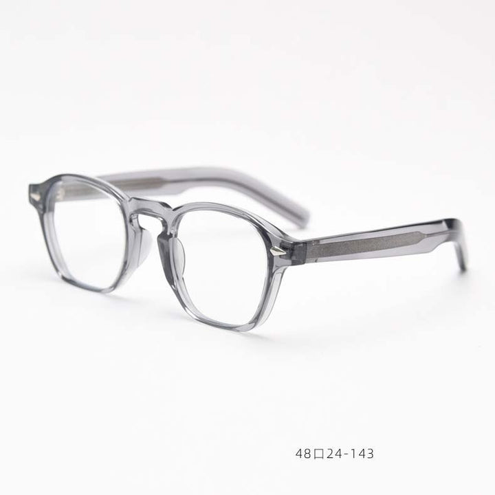 CCspace Unisex Full Rim Square Tr 90 Acetate Eyeglasses 54998 Full Rim CCspace Gray China