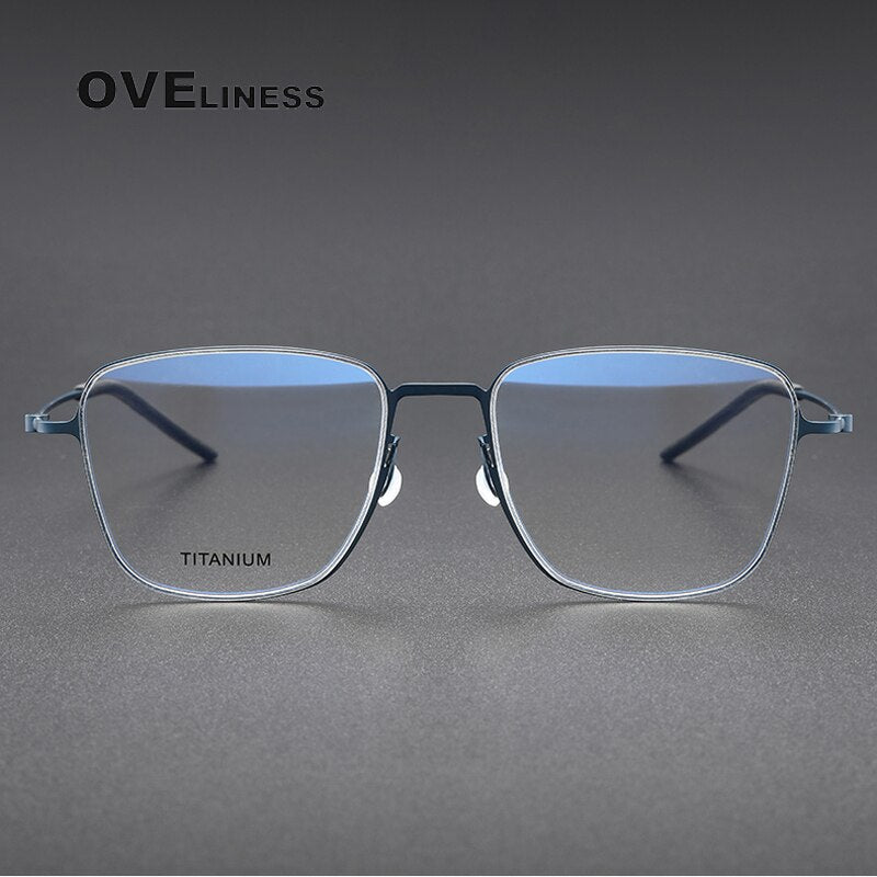 Oveliness Unisex Full Rim Square Titanium Eyeglasses 5506 Full Rim Oveliness