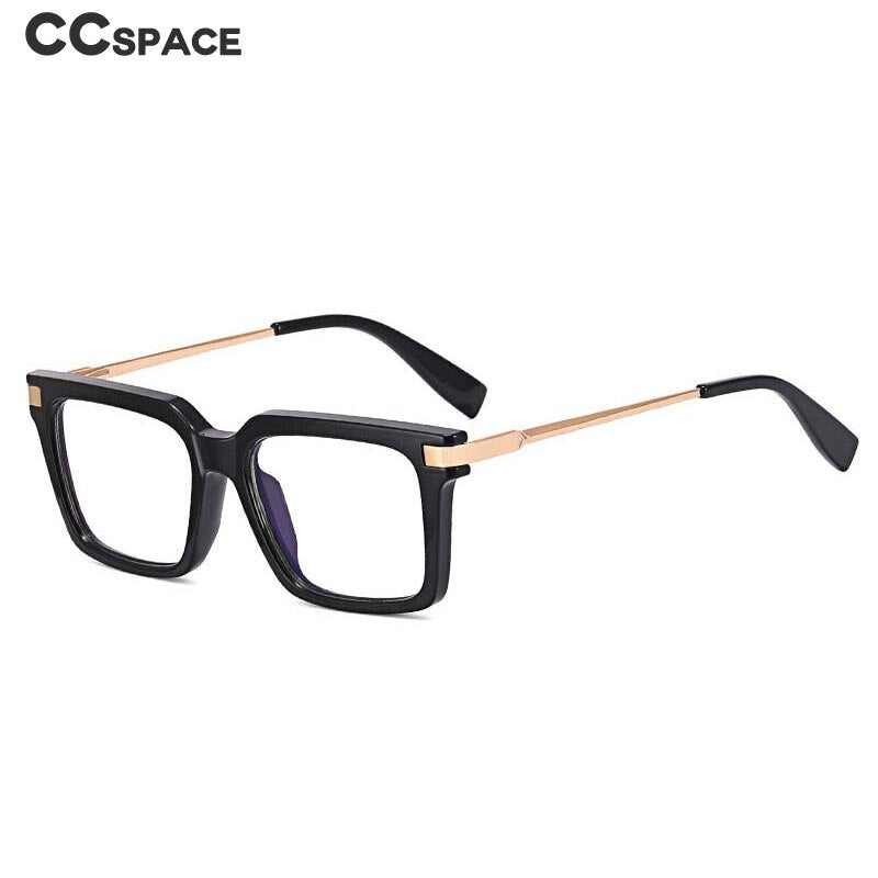 CCspace Unisex Full Rim Square Cat Eye Tr 90 Titanium Eyeglasses 54785 Full Rim CCspace