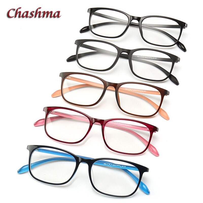Chashma Ochki Unisex Full Rim Round Square Tr 90 Titanium Eyeglasses 6056 Full Rim Chashma Ochki