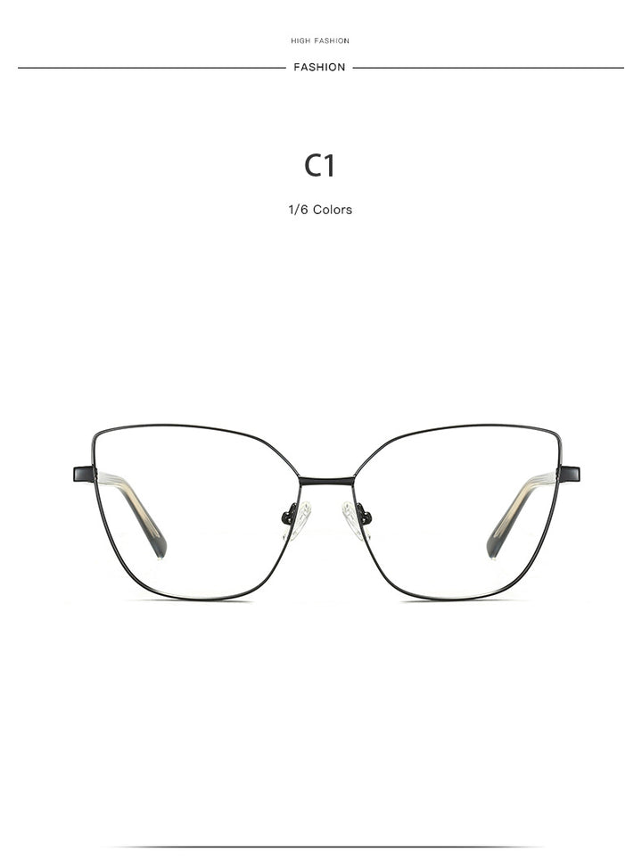 Hdcrafter Women's Full Rim Cat Eye Titanium Frame Eyeglasses 3002 Full Rim Hdcrafter Eyeglasses