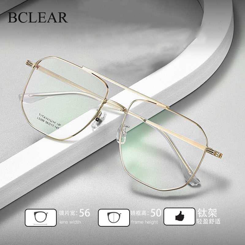 Double Bridge Metal Frame I Mens Double glasses at