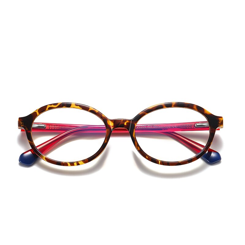 Gmei Unisex Children's Full Rim Round Small Square Tr 90 Titanium Eyeglasses 20205 Full Rim Gmei Optical C3