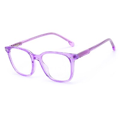 Ralferty Children's Unisex Full Rim Square Tr 90 Acetate Eyeglasses M3568 Full Rim Ralferty China C4 Purple