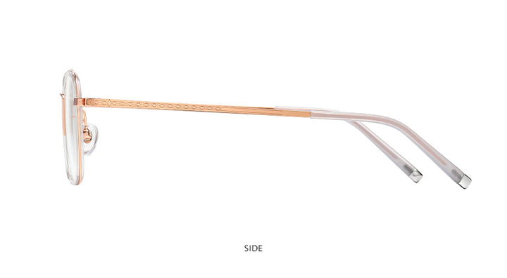 Reven Jate Unisex Full Rim Square Acetate Titanium Frame Eyeglasses R2325 Full Rim Reven Jate