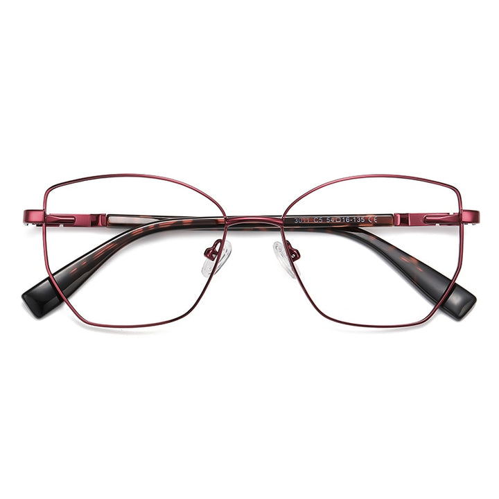 Gmei Unisex Full Rim Alloy Square Polygonal Frame Eyeglasses 3011 Full Rim Gmei Optical C5
