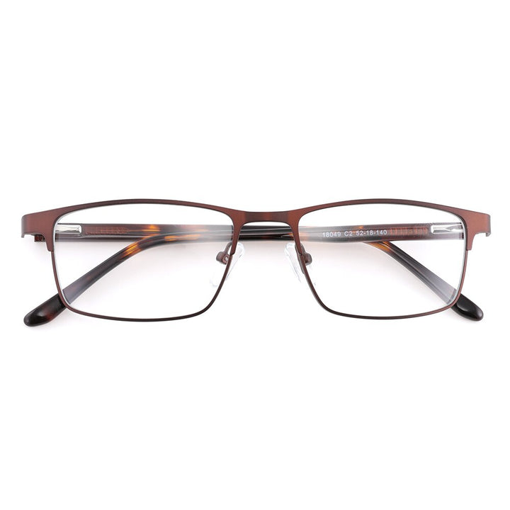 Laoyehui Unisex Full Rim Square Alloy Reading Glasses Anti Blue Light 18049 Reading Glasses Laoyehui