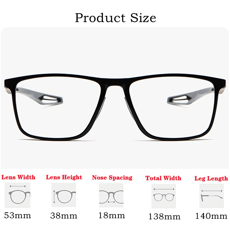 Yimaruili Unisex Full Rim Square Tr 90 Sports Eyeglasses TR1019R Full Rim Yimaruili Eyeglasses