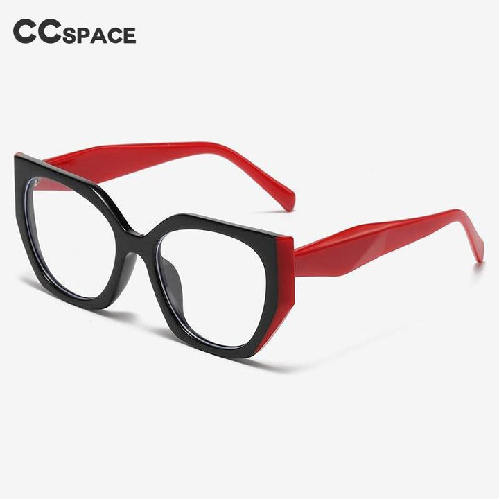 CCspace Unisex Full Rim Square Cat Eye Acetate Eyeglasses 55312 Full Rim CCspace