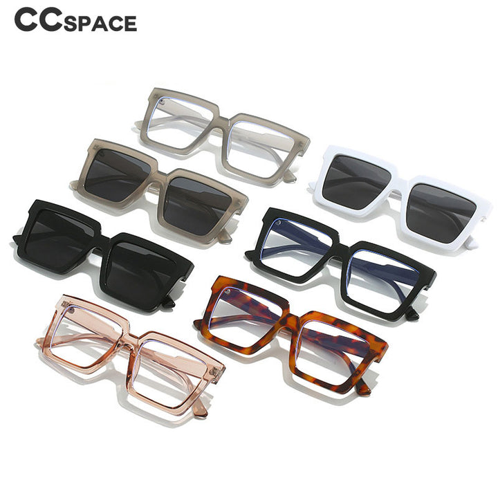 CCspace Unisex Full Rim Square Tr 90 Eyeglasses 55830 Full Rim CCspace