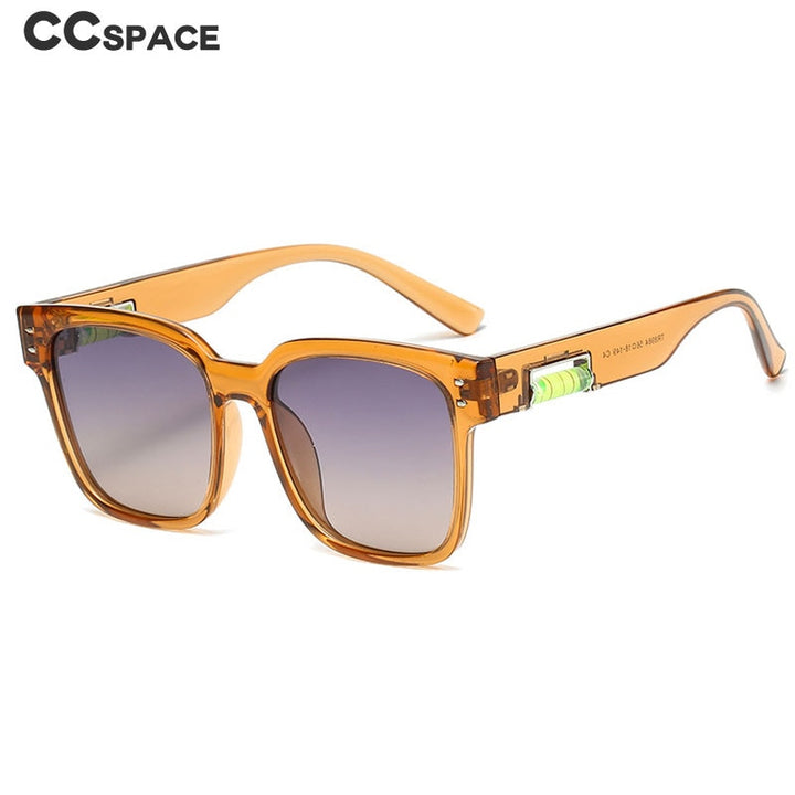 CCspace Unisex Full Rim Square Polarized Tr 90 Titanium Sunglasses 55364 Sunglasses CCspace