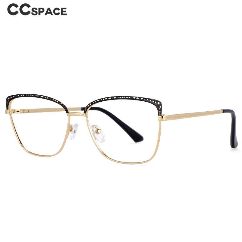 CCspace Women's Full Rim Square Tr 90 Titanium Frame Eyeglasses 54196 Full Rim CCspace