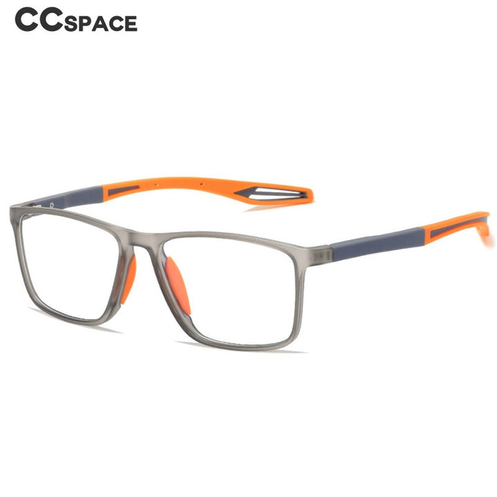 CCspace Youth Unisex Full Rim Square TR 90 Titanium Reading Glasses 55419 Reading Glasses CCspace