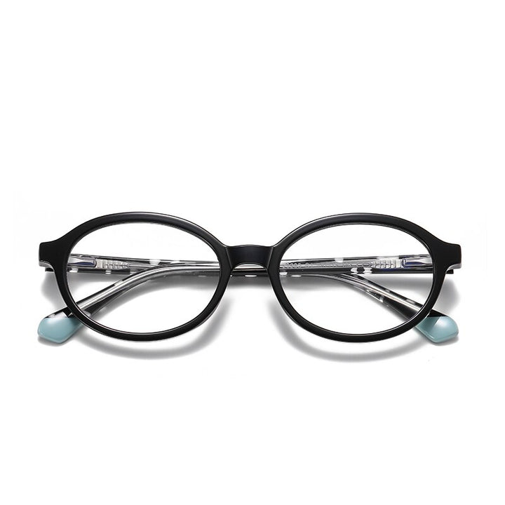 Gmei Unisex Children's Full Rim Round Small Square Tr 90 Titanium Eyeglasses 20205 Full Rim Gmei Optical C1