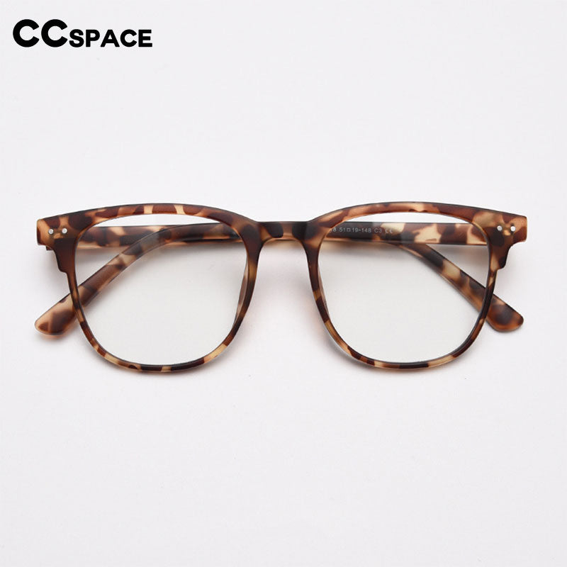 CCspace Unisex Full Rim Big Square Tr 90 Titanium Eyeglasses 55804 Full Rim CCspace