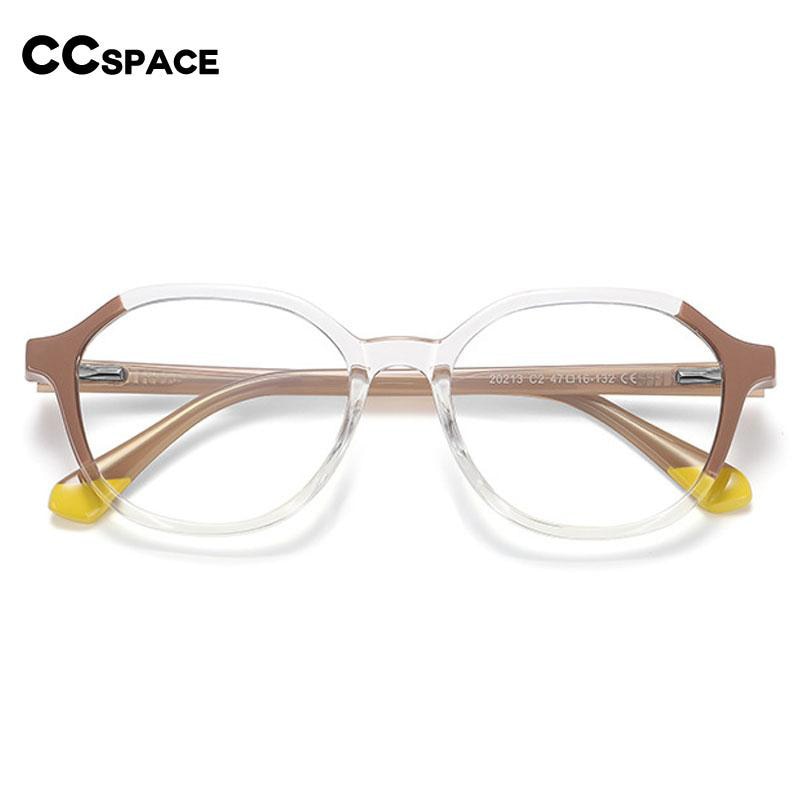 CCspace Children's Unisex Full Rim Square Round Tr 90 Titanium Frame Eyeglasses 54572 Full Rim CCspace