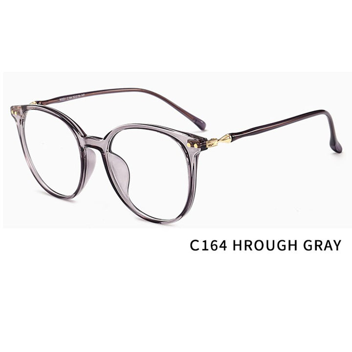 Kansept Unisex Full Rim Round Square Tr 90 Titanium Eyeglasses 90021 Full Rim Kansept C164