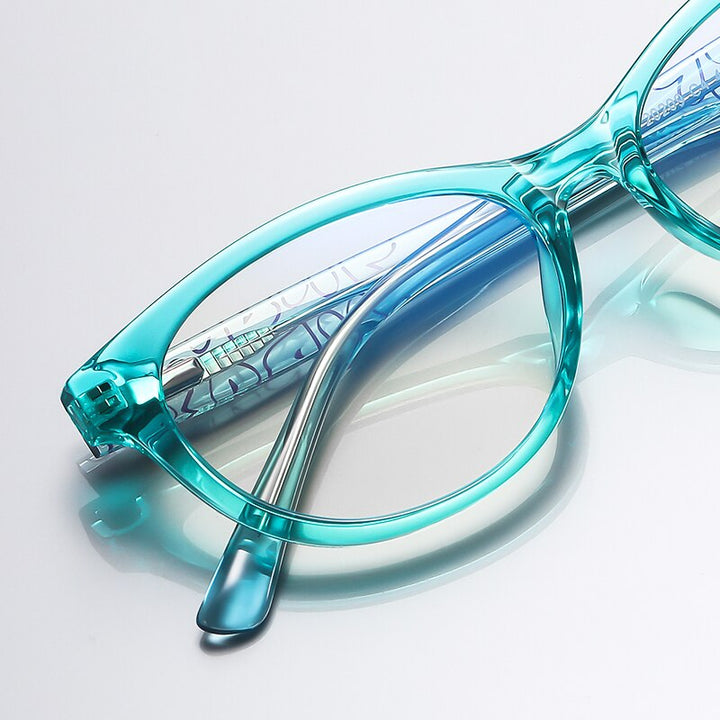 Zirosat Children's Unisex Full Rim Round Square Tr 90 + Cp Eyeglasses 20209 Full Rim Zirosat