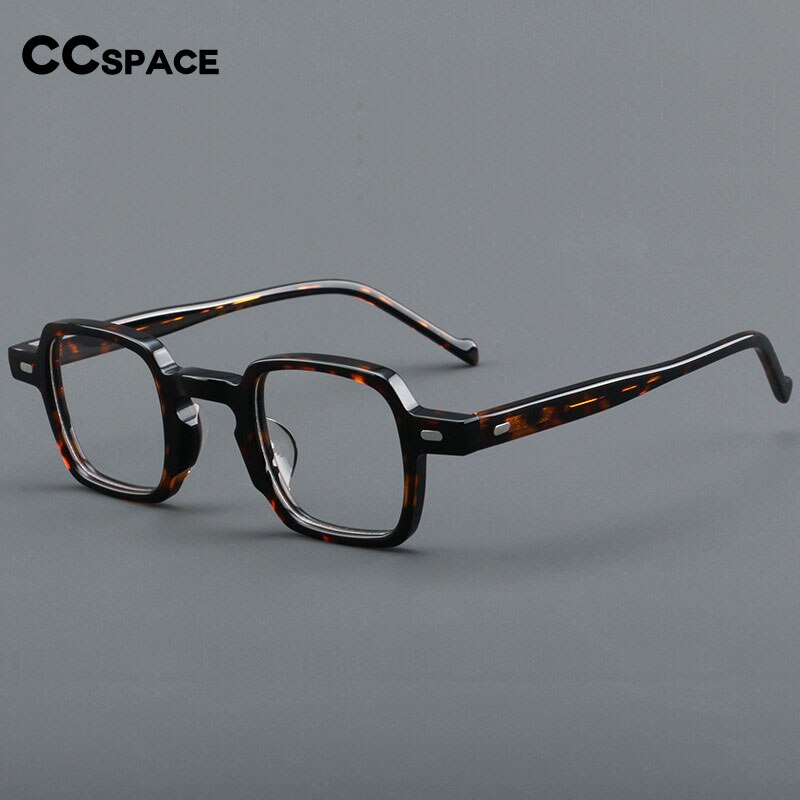 CCspace Women's Full Rim Square Acetate Eyeglasses 55241 Full Rim CCspace
