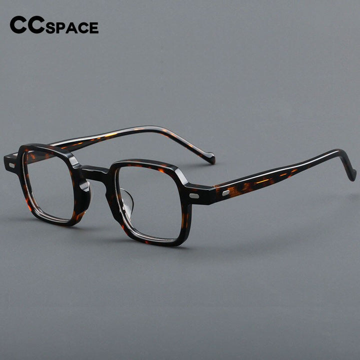 CCspace Women's Full Rim Square Acetate Eyeglasses 55241 Full Rim CCspace