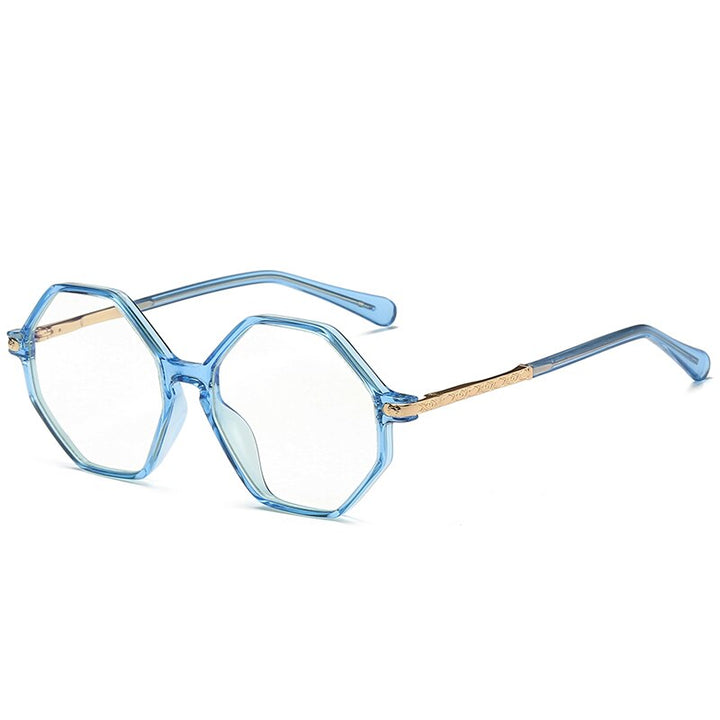 Zirosat Children's Unisex Full Rim Polygon Round Tr 90 Alloy Eyeglasses 20202 Full Rim Zirosat C5